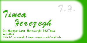 timea herczegh business card